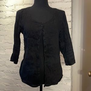 Eileen Fisher Linen Blouse, Small (X-Small)